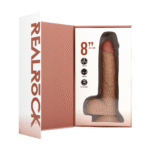 Gode vibrant et rotatif RealRock avec testicules – Image 9