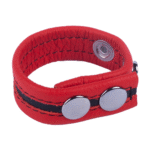Anneau pénien Tippy en cuir rouge