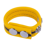 Anneau pénien Tippy en cuir jaune