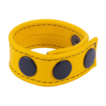 Anneau pénien Cocky en cuir jaune