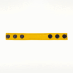 Anneau pénien Cocky en cuir jaune – Image 2