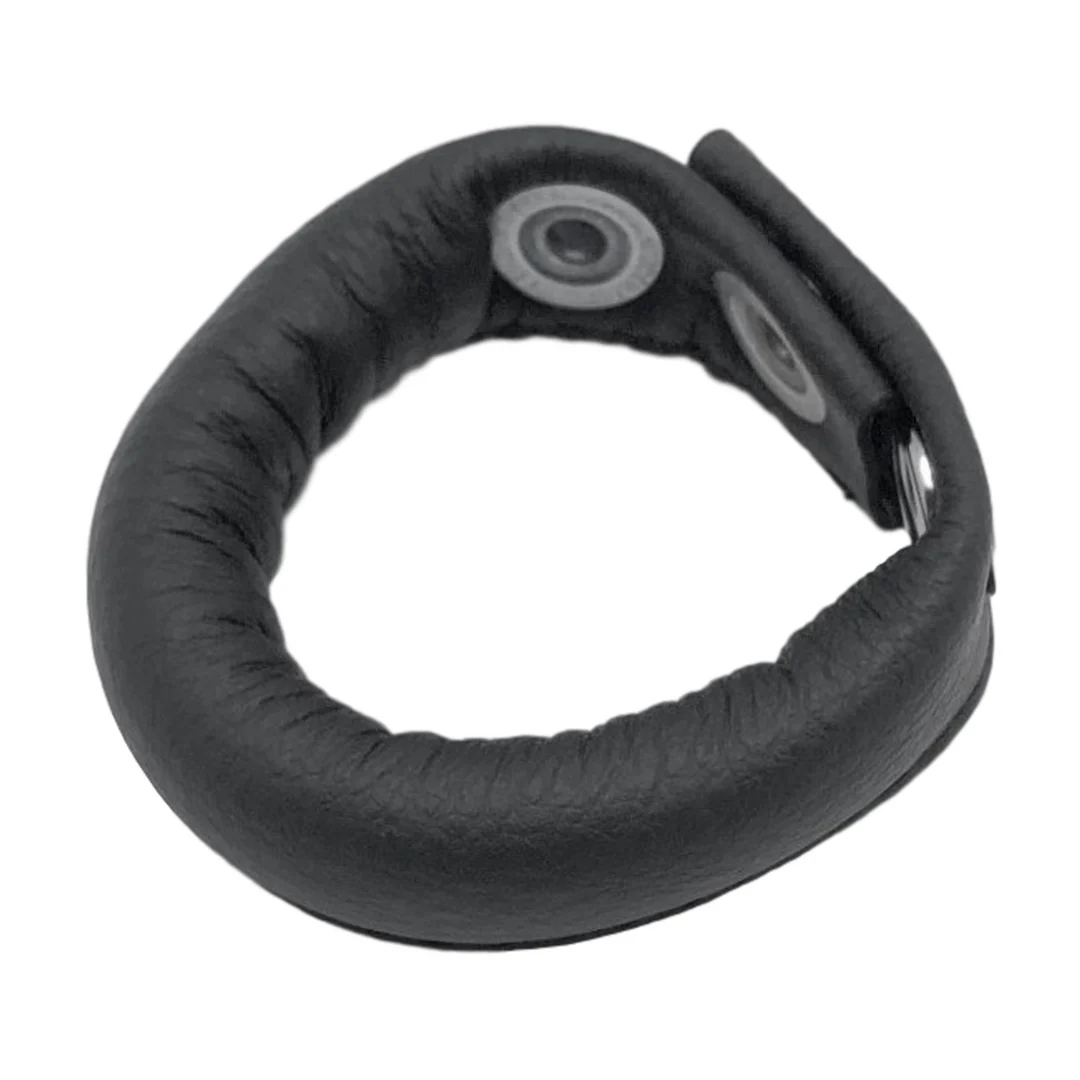 RL-26615-5 Tendeur de testicules réglable en cuir, 70 g, noir – Image 1