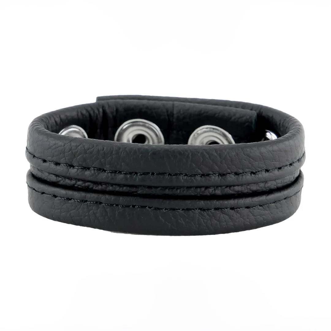 Cockring réglable en cuir – Image 1