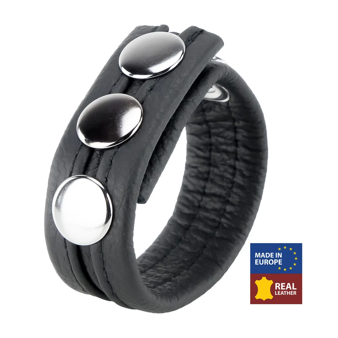 Cockring réglable en cuir – Image 4