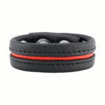 Cockring réglable en cuir rouge