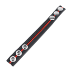 Cockring réglable en cuir rouge – Image 2