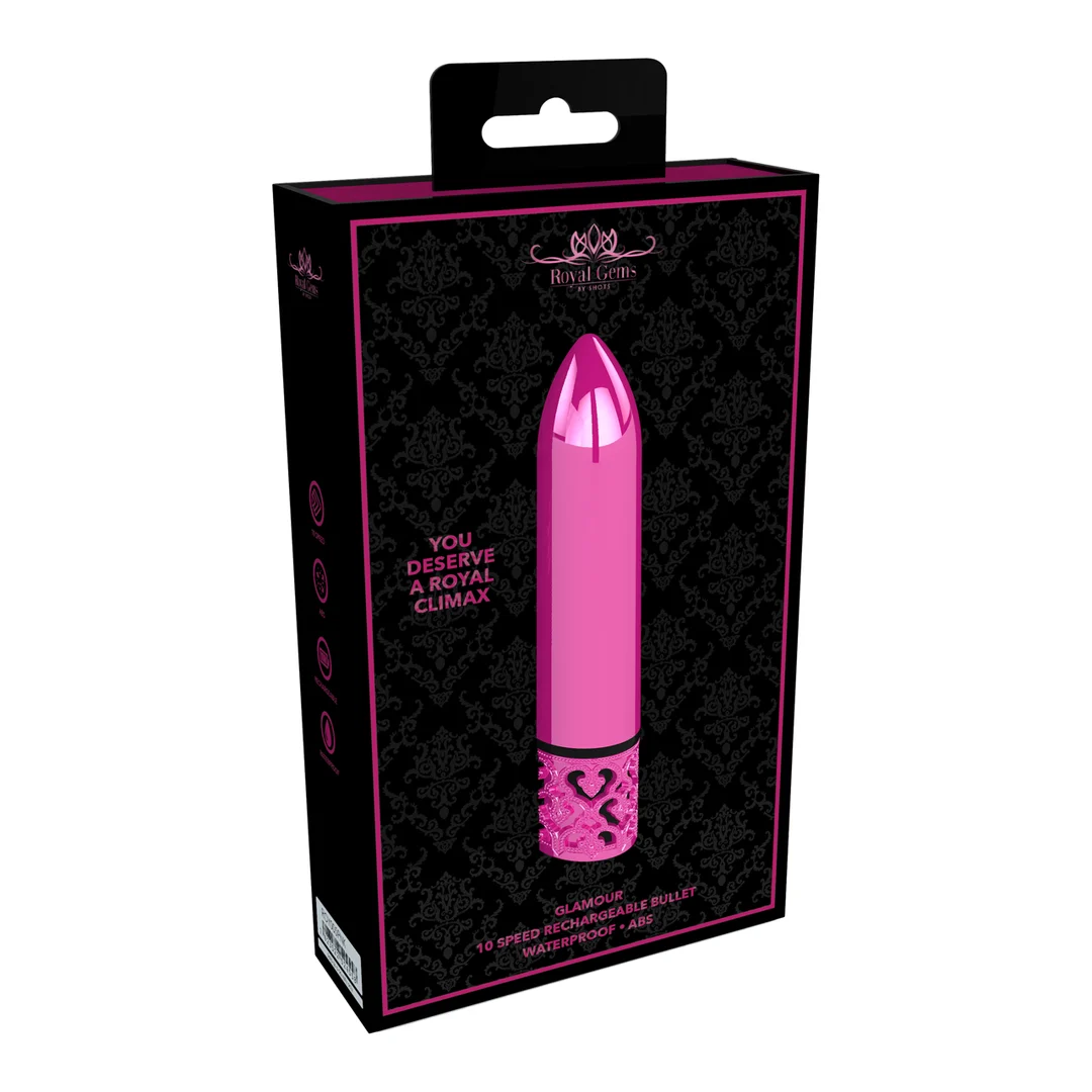 Vibromasseur bullet rechargeable Royal Gems Glamor – Image 1
