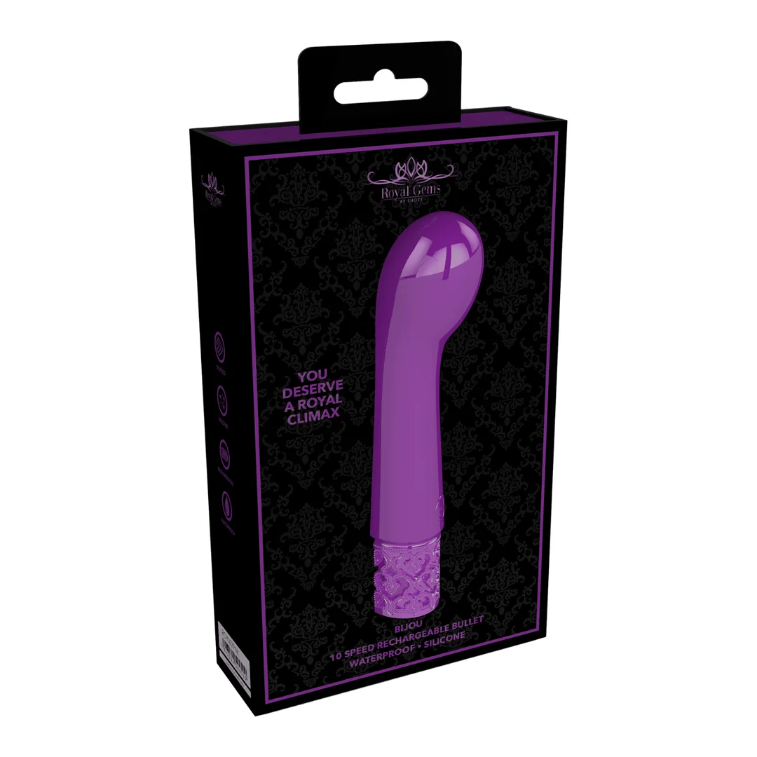 ROY007PUR_1 Vibromasseur pour le point G avec 10 modes – Bijou Royal Gems by Shots – Image 1