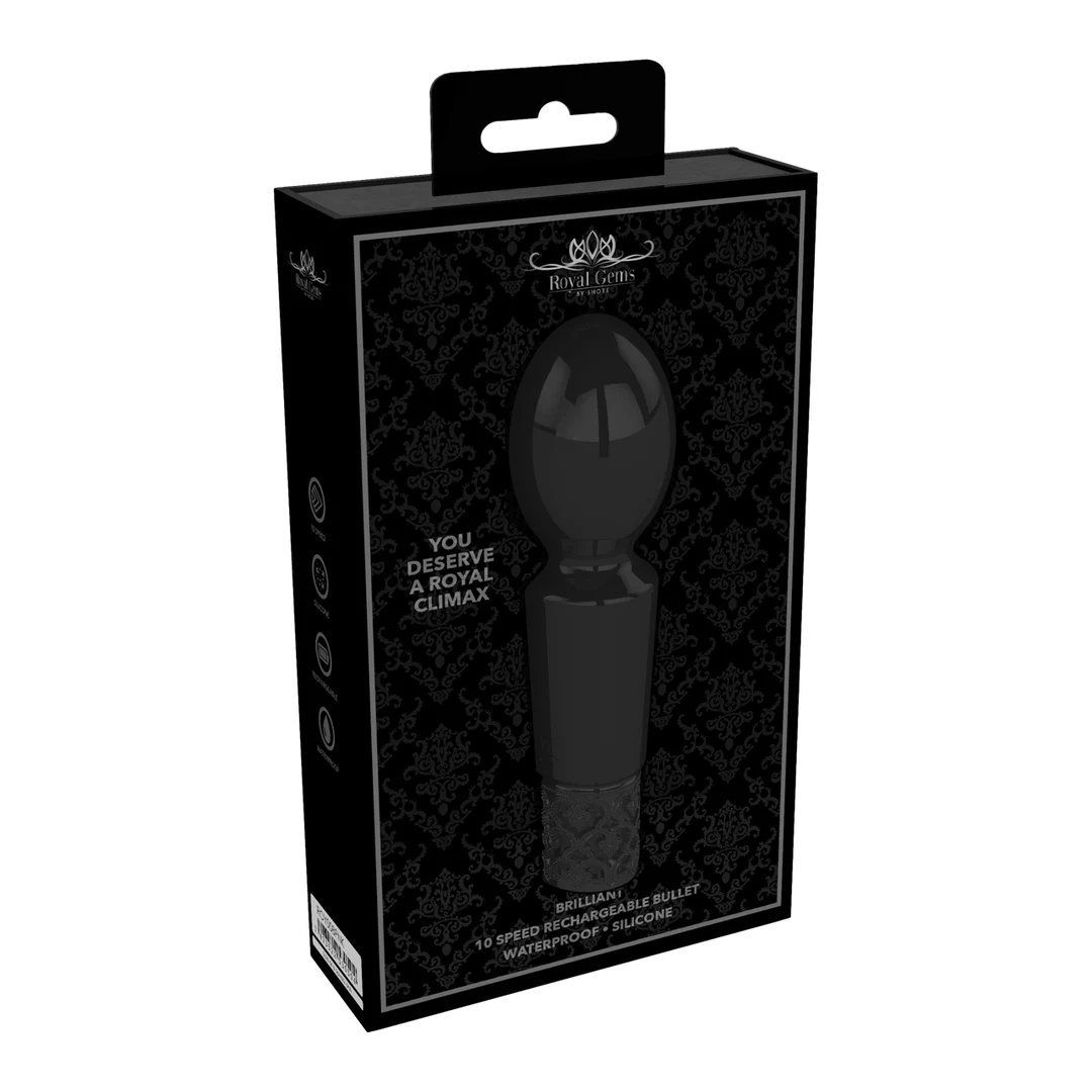 Vibromasseur wand, 10 modes, étanche et rechargeable, Royal Gems by Shots – Image 1