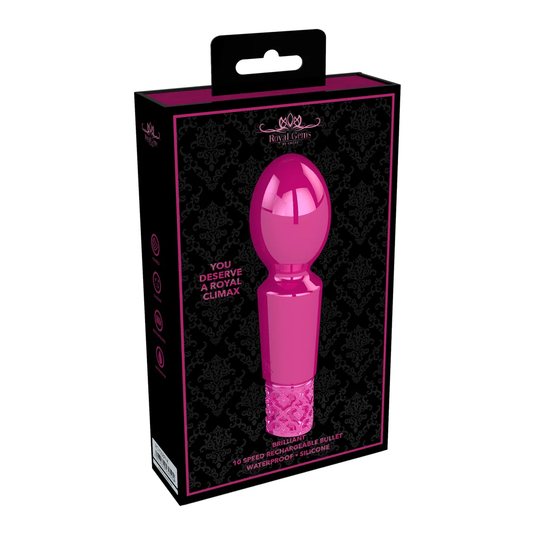 Vibromasseur wand, 10 modes, étanche et rechargeable, Royal Gems by Shots – Image 6