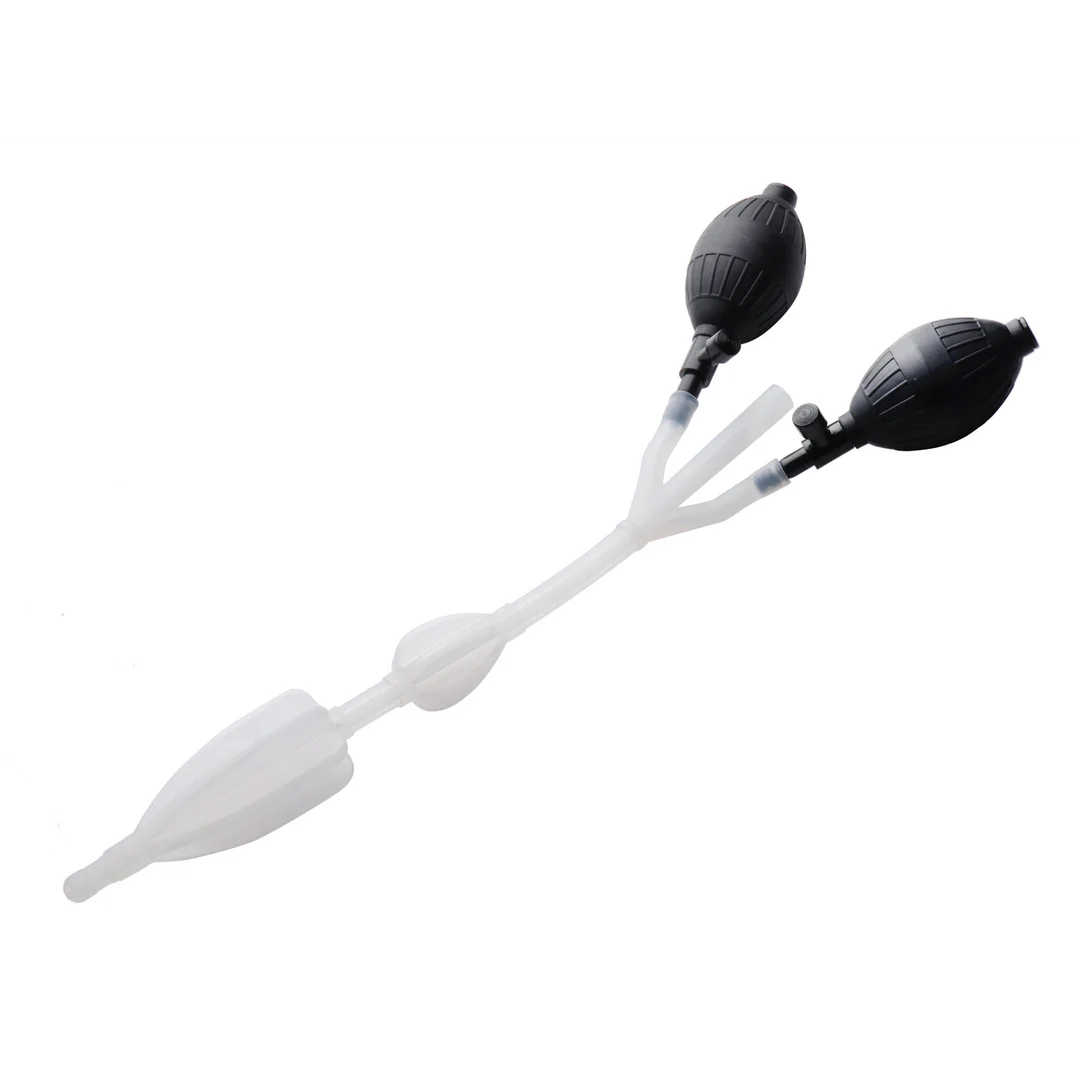 Cathéter anal en silicone XR Brands avec ballons – Image 2