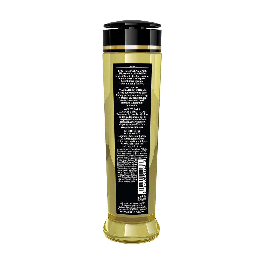 Huile de massage érotique – Huile de massage parfumée et sensuelle – Sweet Lotus – 8 fl oz / 240 ml – Image 1
