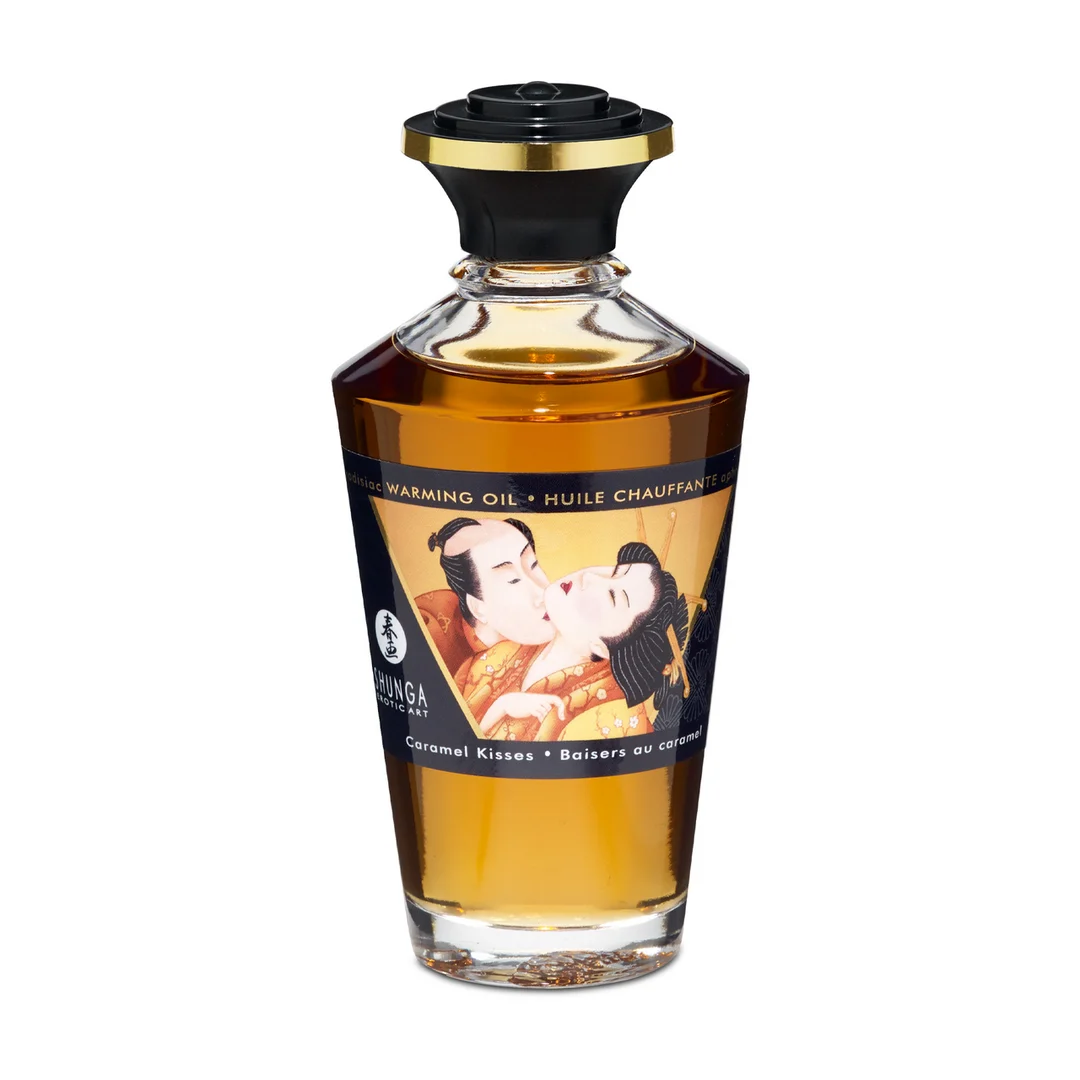Huile chauffante Shunga Aphrodisia au caramel 100 ml – Image 2