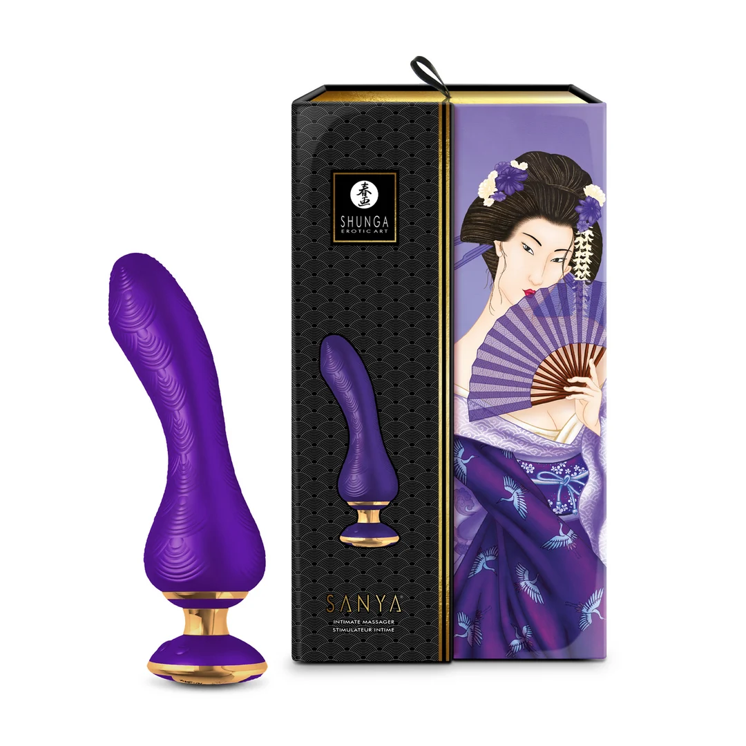 Vibromasseur – design ergonomique – SANYA violet Shunga – Image 3