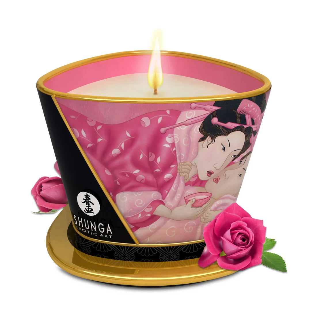 Bougie de massage – Roses – Neutre en matière de genre – 170 ml (5,7 oz) – Image 2