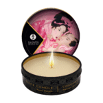 Bougie de massage – Mini bougie de massage et d’ambiance aux huiles naturelles – Rose – Shunga – 30 ml