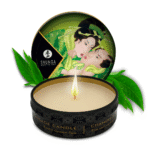 Bougie de massage | Mini bougie de massage et d’ambiance | Thé vert exotique | Shunga | 30 ml – Image 2