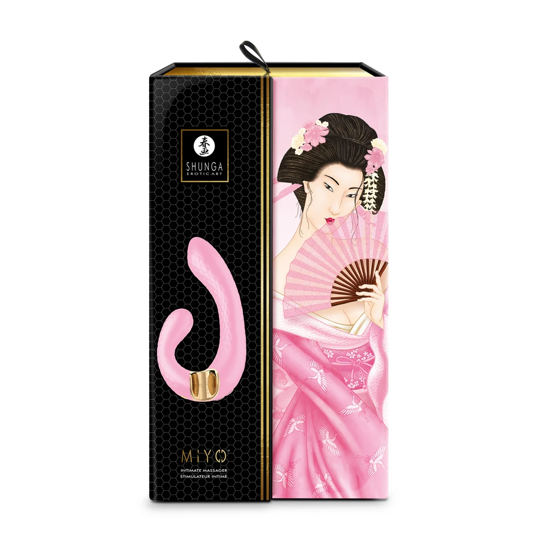 Vibromasseur pour le point G avec prise en main confortable, rose clair Shunga – Image 18