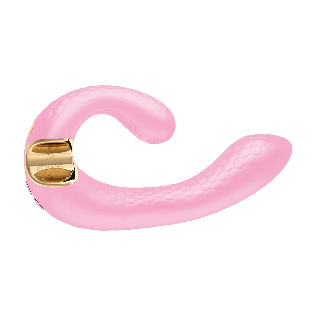 Vibromasseur pour le point G avec prise en main confortable, rose clair Shunga – Image 4