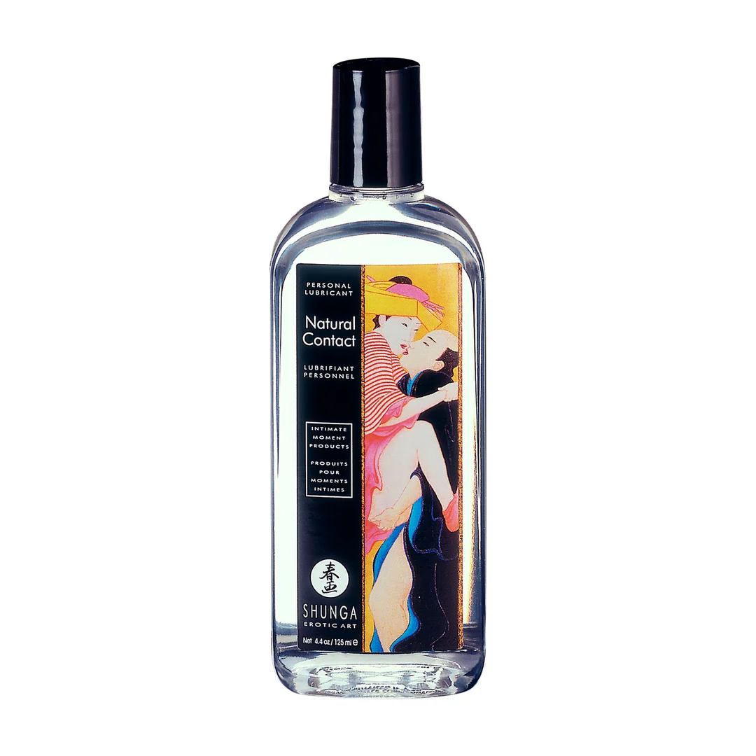 Lubrifiant à base d’eau, compatible avec le latex et le silicone, soluble dans l’eau et sans taches, sans parfum ni goût, 125 ml, Shunga – Image 1