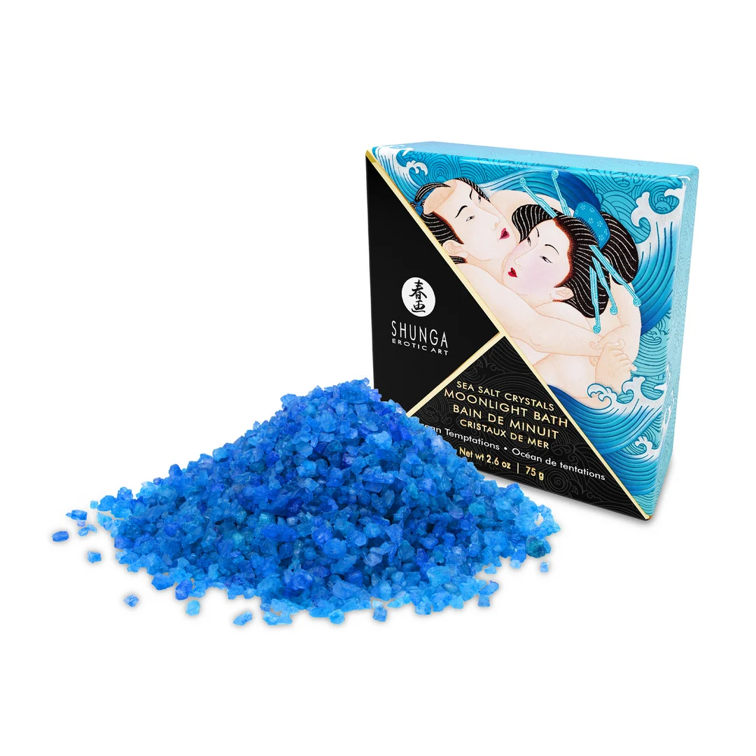 Sels de bain, Mini Oriental Crystals, cristaux de sel de la mer Morte moussants, Ocean Breeze, Shunga, 2,65 oz / 75 gr – Image 2