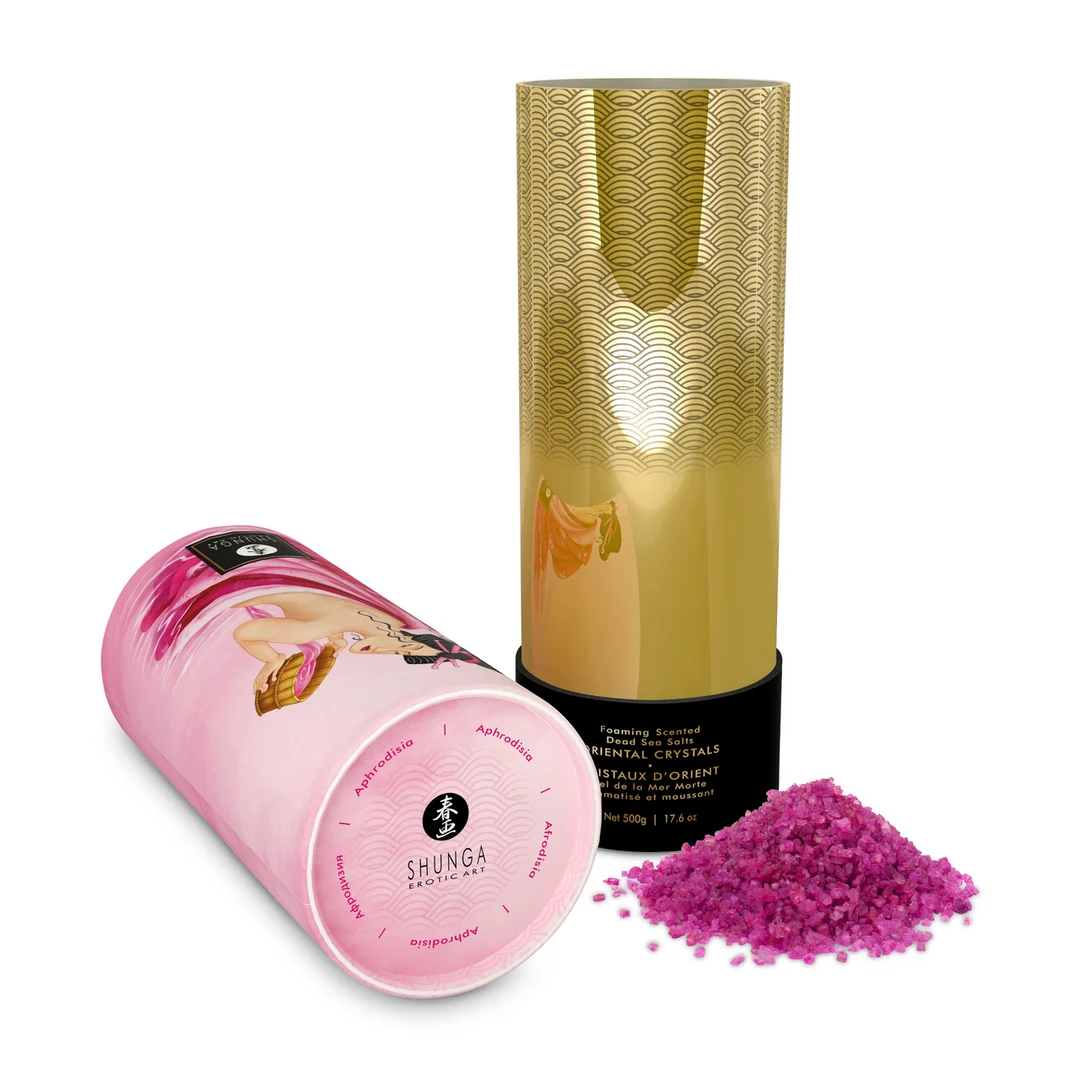 Sels de bain – Cristaux orientaux de sel de la mer Morte, moussants – Aphrodisia – Shunga – 17,6 oz / 500 gr – Image 4