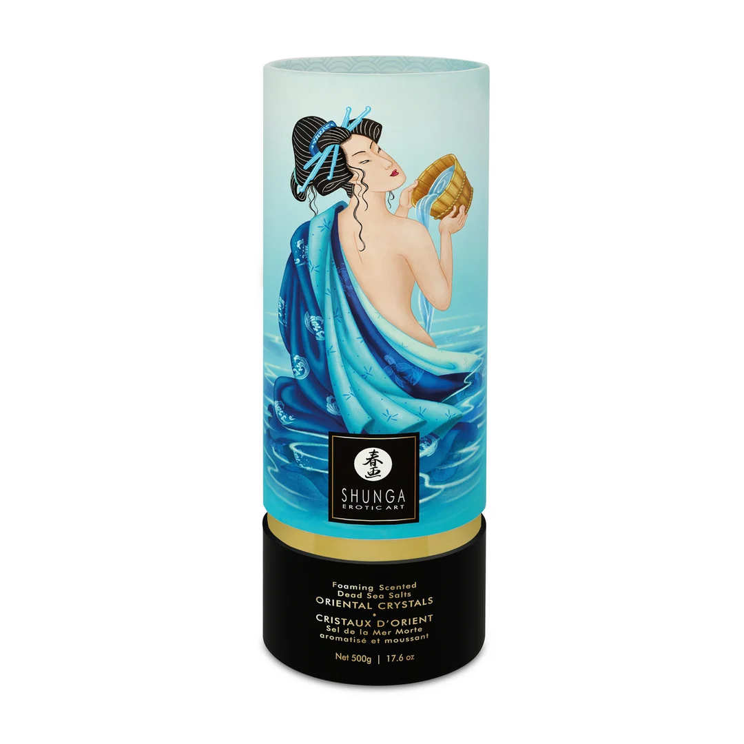Sels de bain – Cristaux orientaux moussants de sel de la mer Morte – Ocean Temptations – Shunga – 17,6 oz / 500 gr – Image 1