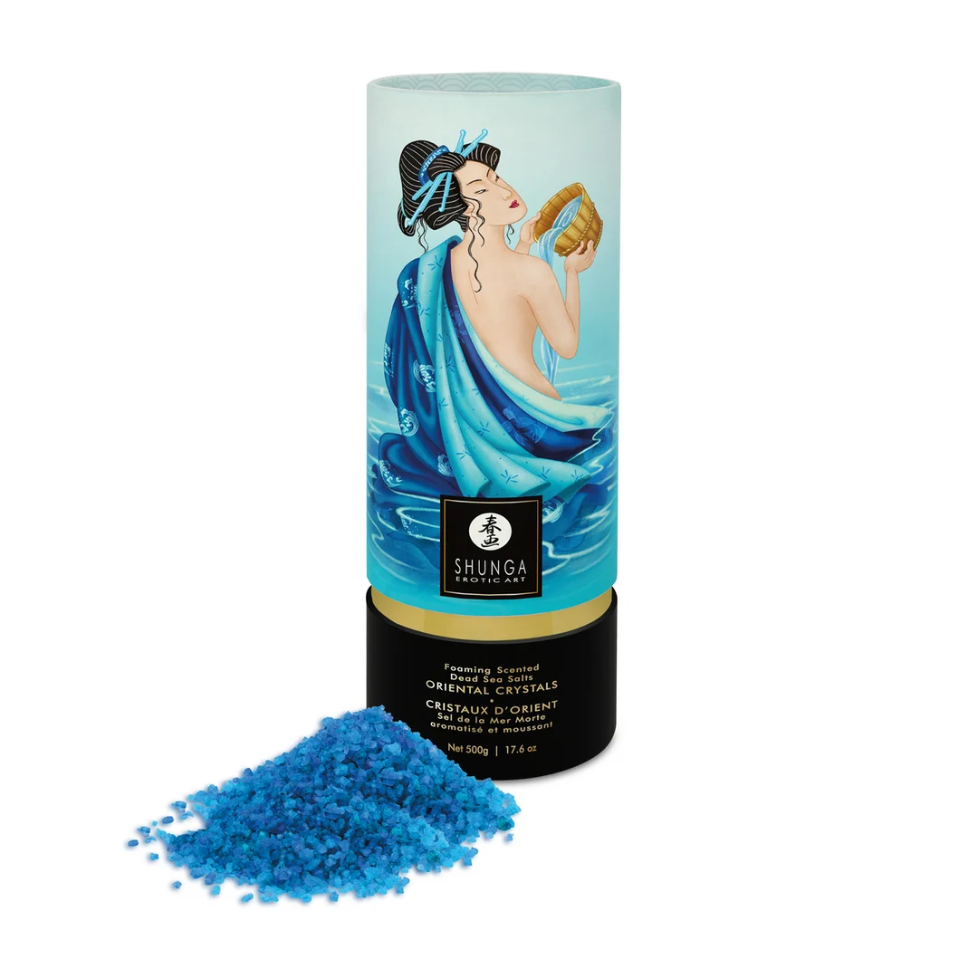 Sels de bain – Cristaux orientaux moussants de sel de la mer Morte – Ocean Temptations – Shunga – 17,6 oz / 500 gr – Image 2