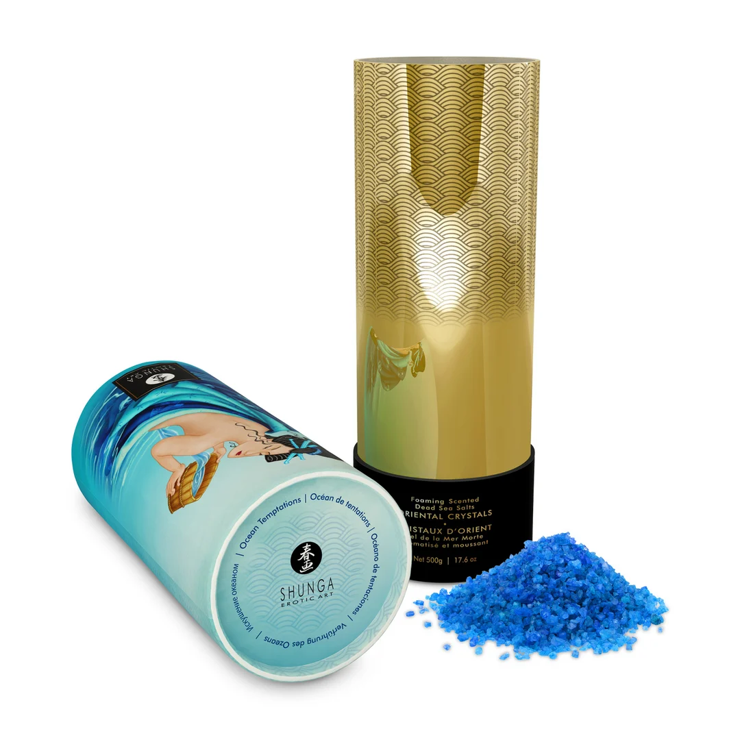 Sels de bain – Cristaux orientaux moussants de sel de la mer Morte – Ocean Temptations – Shunga – 17,6 oz / 500 gr – Image 4