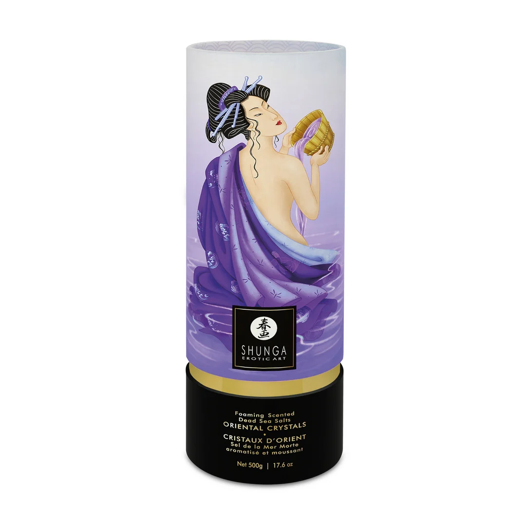S-6752_1 Sel de bain moussant Oriental Crystals au sel de la mer Morte – Fruits exotiques – 500 gr / 17,6 oz – Image 1