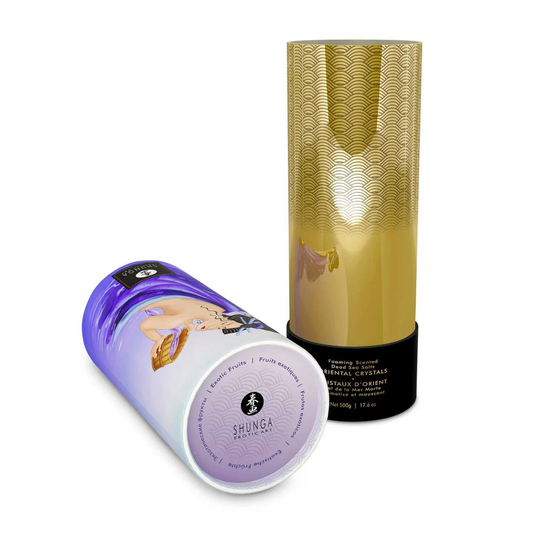 Sel de bain moussant Oriental Crystals au sel de la mer Morte – Fruits exotiques – 500 gr / 17,6 oz – Image 3