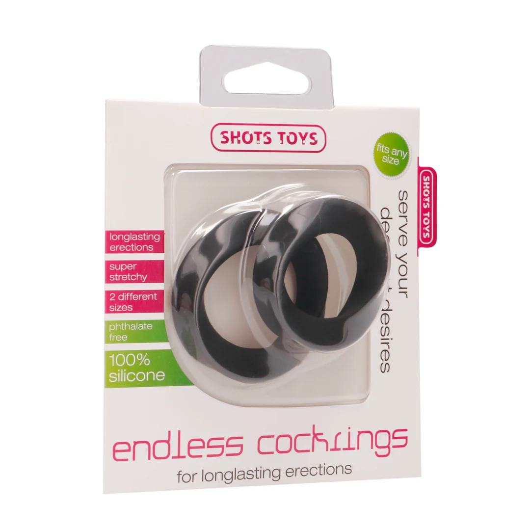 Set de bagues péniennes Endless en silicone – Image 1
