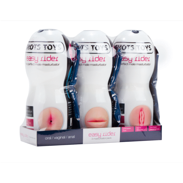 Set de 3 masturbateurs Easy Rider