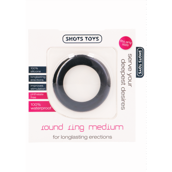 Anneau pénien rond Shots Toys, taille moyenne
