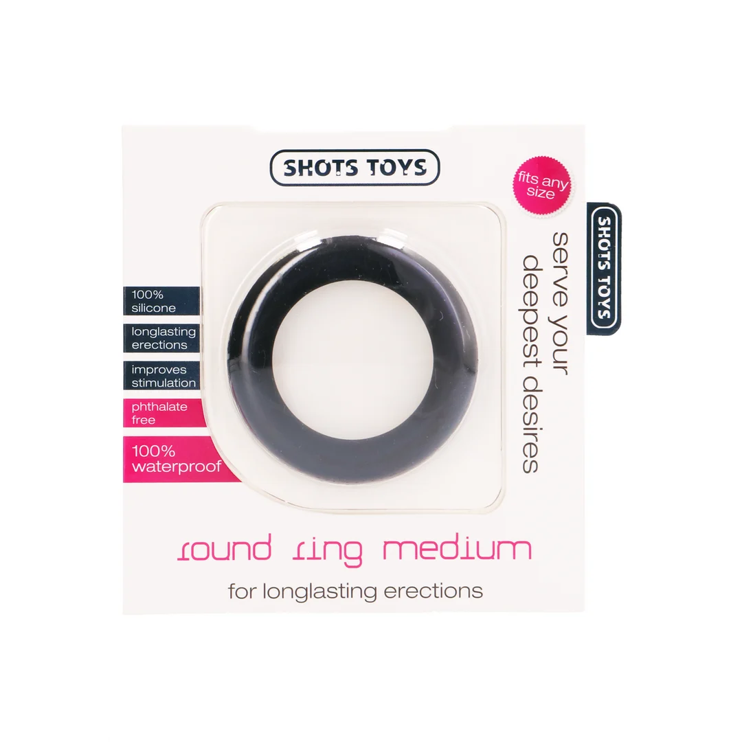 Anneau pénien rond Shots Toys, taille moyenne – Image 1