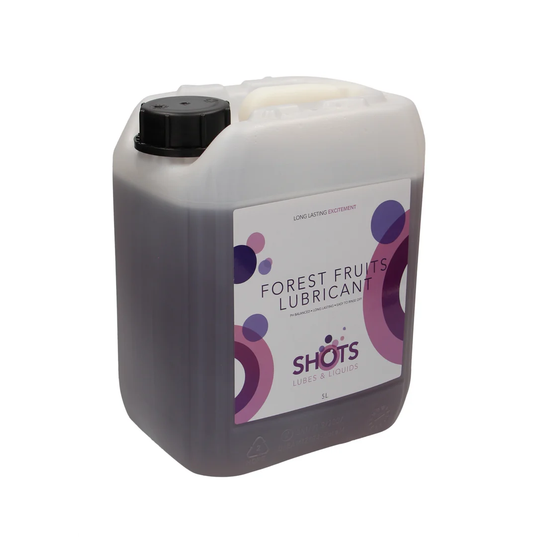 Lubrifiant à base d’eau – Compatible avec les préservatifs en latex – Fruits des bois – 1,3 gal / 5 l – Shots Lubes – Image 5