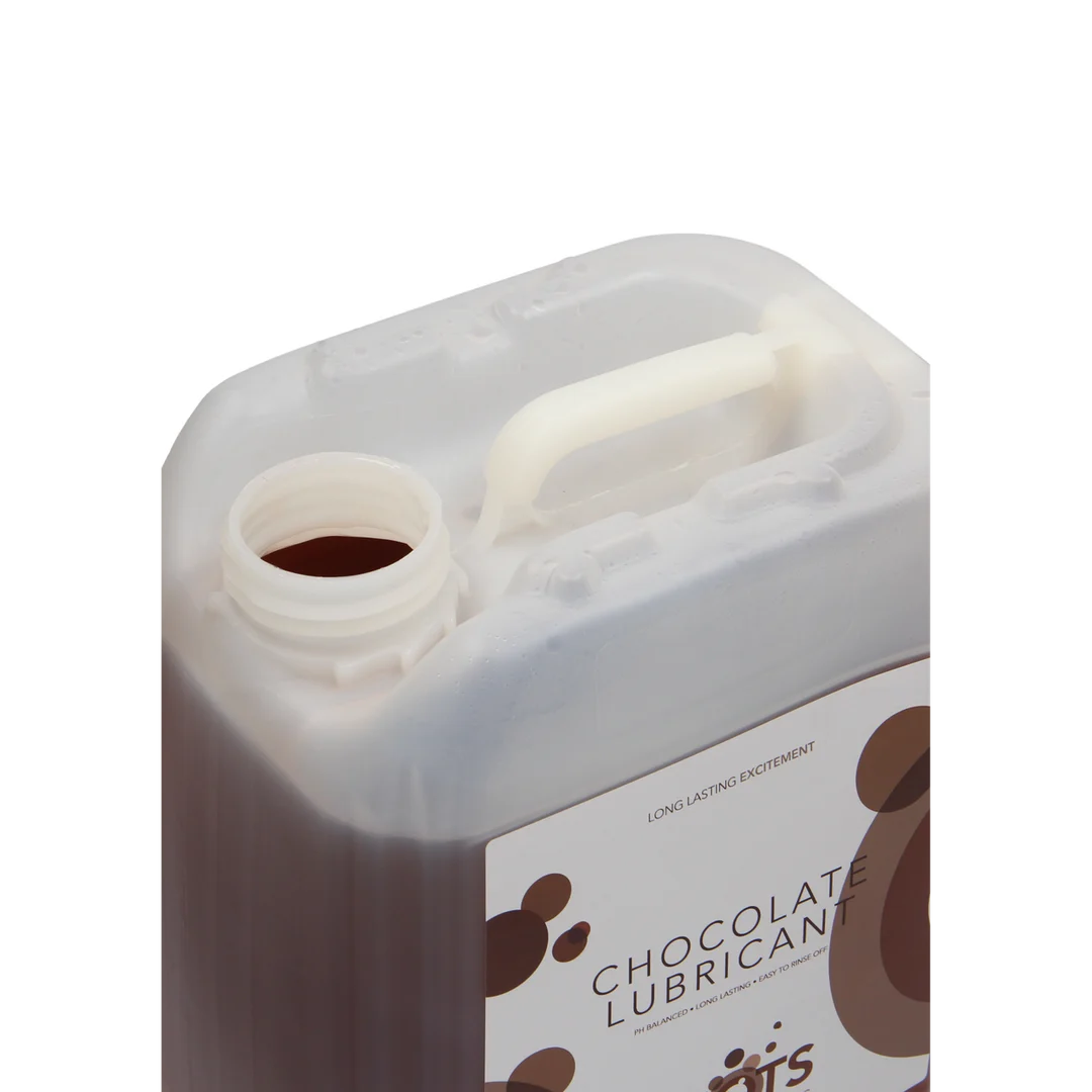 Lubrifiant aromatisé – À base d’eau, compatible avec les préservatifs en latex – Chocolat – 1,3 gal / 5 l – Image 2