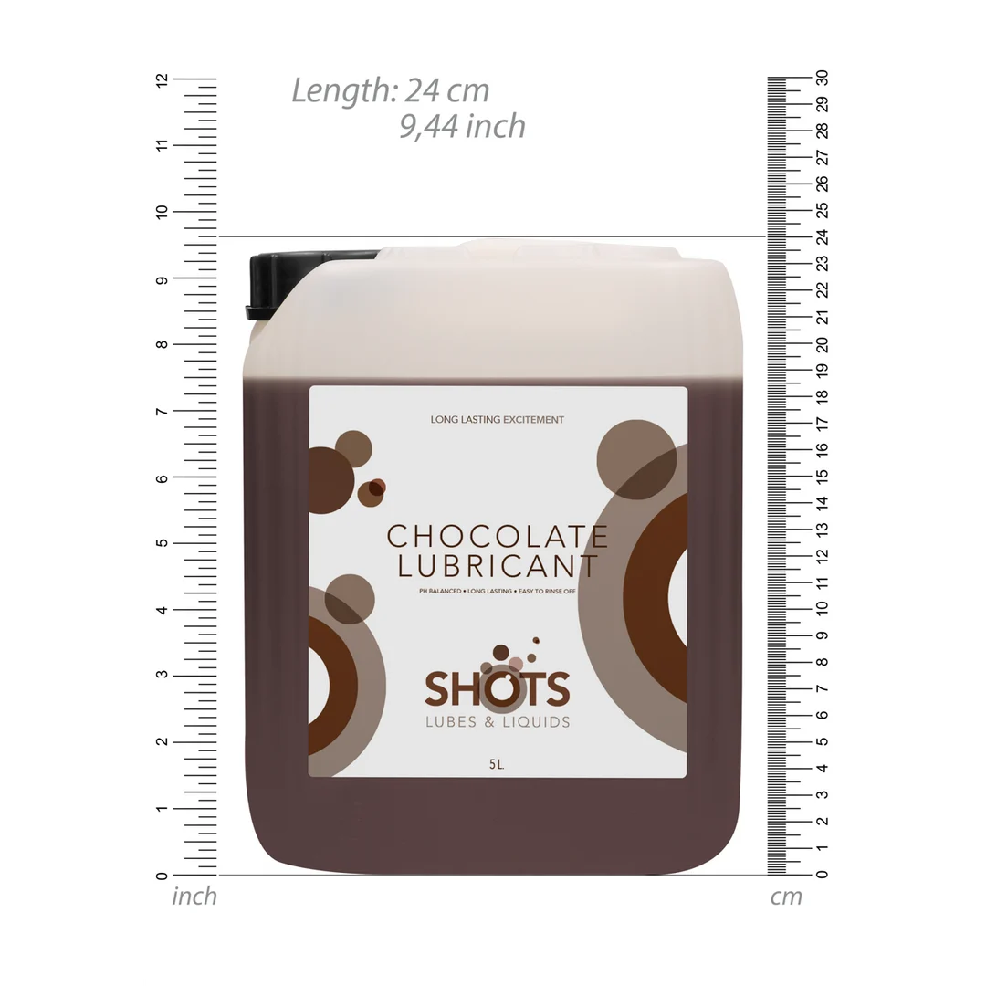 Lubrifiant aromatisé – À base d’eau, compatible avec les préservatifs en latex – Chocolat – 1,3 gal / 5 l – Image 4