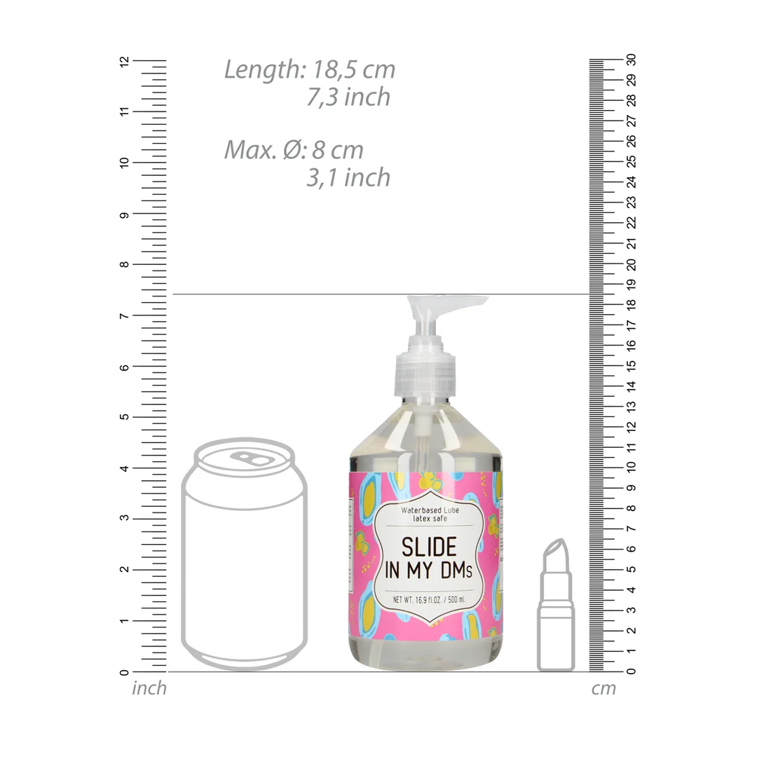 Lubrifiant à base d’eau, testé sous contrôle dermatologique et compatible avec les préservatifs en latex, sans parfum et sans goût, 500 ml, S-Line by Shots – Image 3