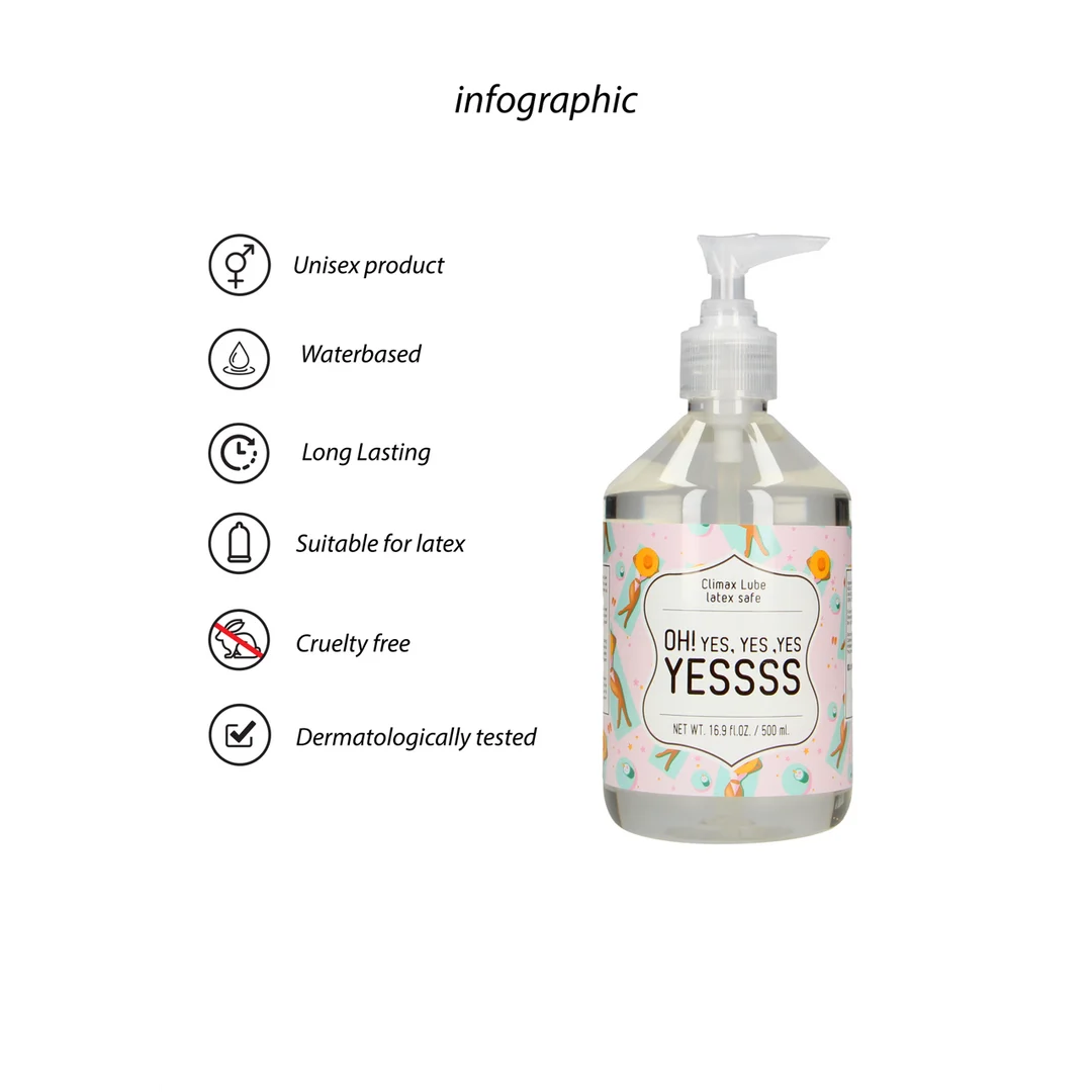 Lubrifiant à base d’eau, compatible avec les préservatifs en latex, testé sous contrôle dermatologique, sans parfum et sans goût, 500 ml, S-Line by Shots – Image 1