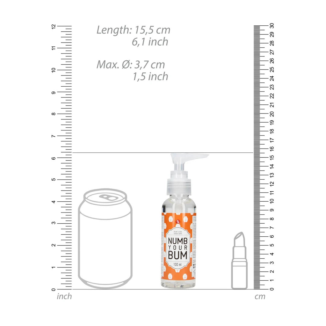 S Line Numb Your Bum lubrifiant anal 100 ml – Image 3