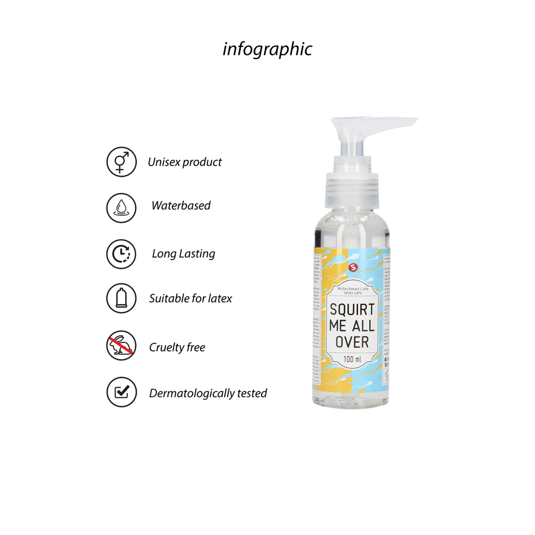 Lubrifiant S Line Squirt Me All Over à base d’eau – Image 1