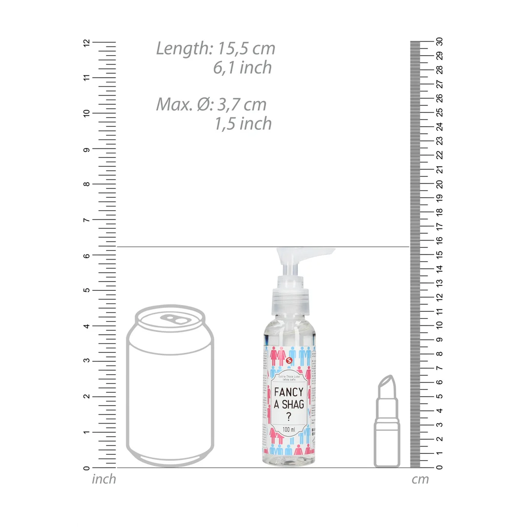 Lubrifiant à base d’eau extra épais (Fancy A Shag?) sans parfum et sans goût 100 ml S-Line by Shots – Image 3