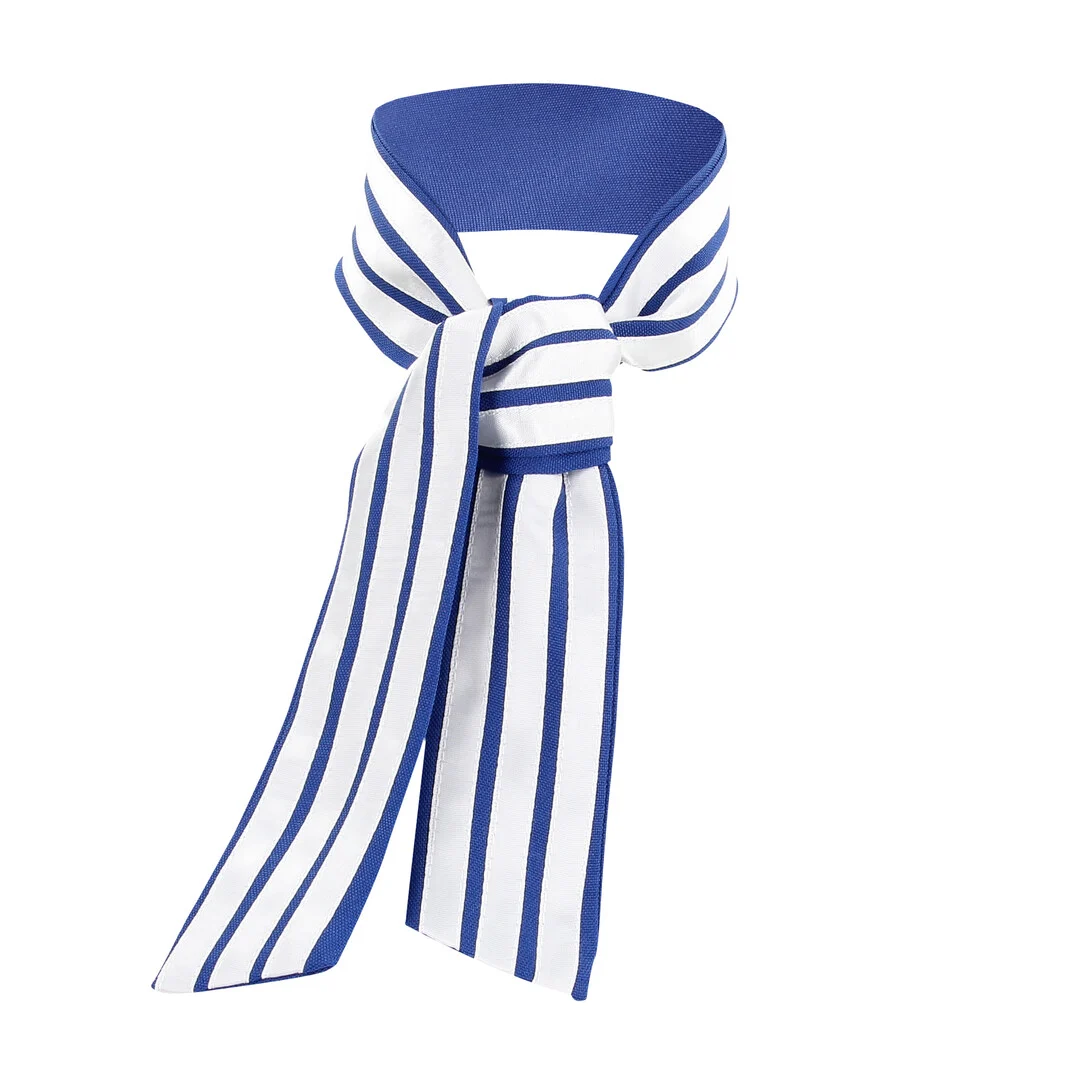 Costume d’hôtesse de l’air S Line bleu et blanc – Image 4