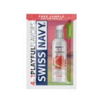 Lubrifiant aromatisé : lubrifiant 4 in 1 Playful Flavors à la pastèque, pastèque, 5 ml, Swiss Navy – Image 2
