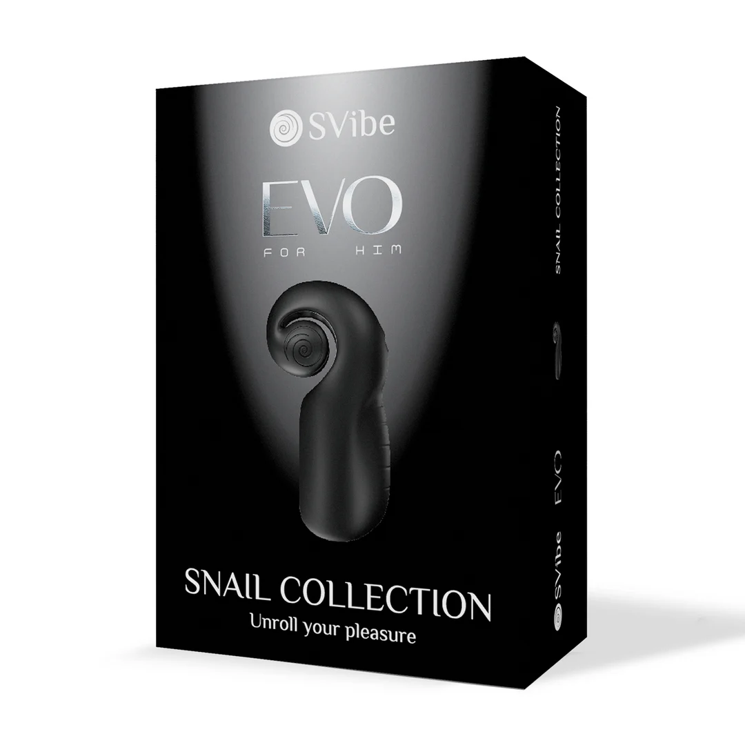 Stimulateur masculin double Snail Vibe EVO, noir