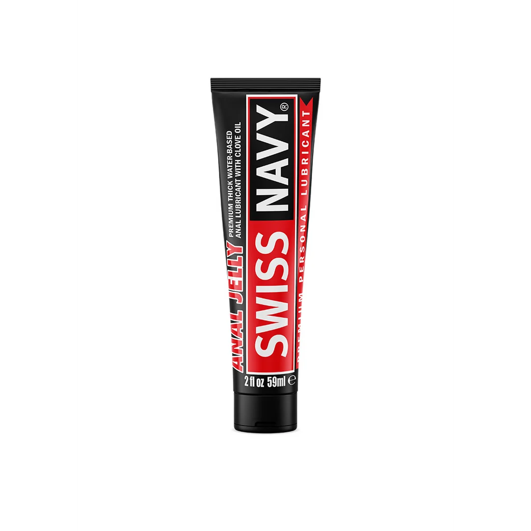 SNAJ2_1_2 Lubrifiant anal – Gel épais premium à base d’eau avec de l’huile de clou de girofle – Clou de girofle – 59 ml – Swiss Navy – Image 1