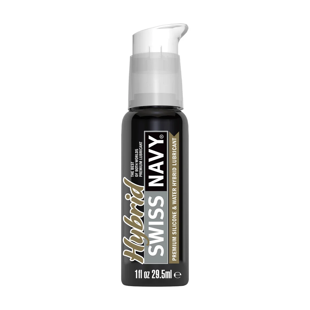 Lubrifiant (neutre) – Lubrifiant hybride à base de silicone et d’eau – sans parfum, sans goût – 29,5 ml – Swiss Navy – Image 2