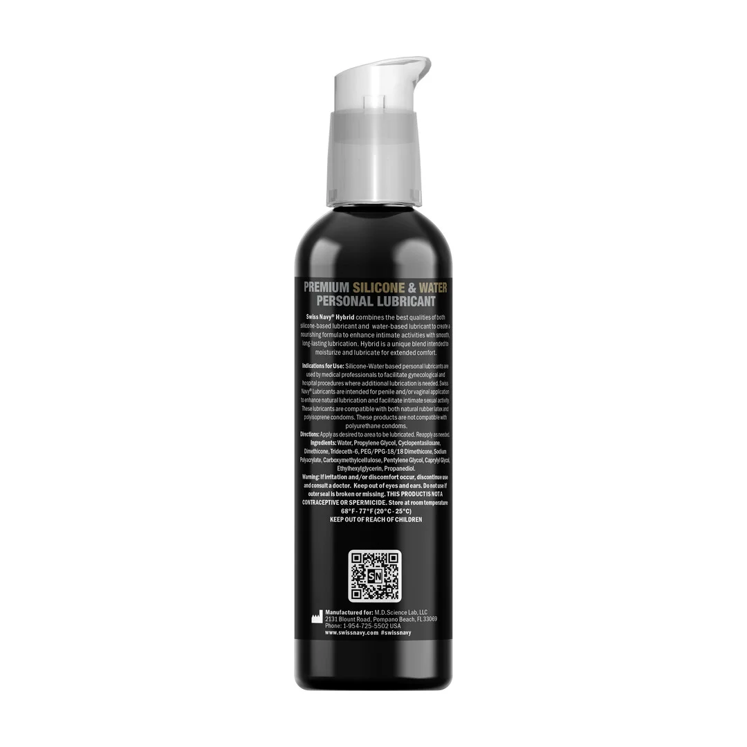 Lubrifiant (neutre) – Lubrifiant hybride à base de silicone et d’eau – sans parfum, sans goût – 29,5 ml – Swiss Navy – Image 8