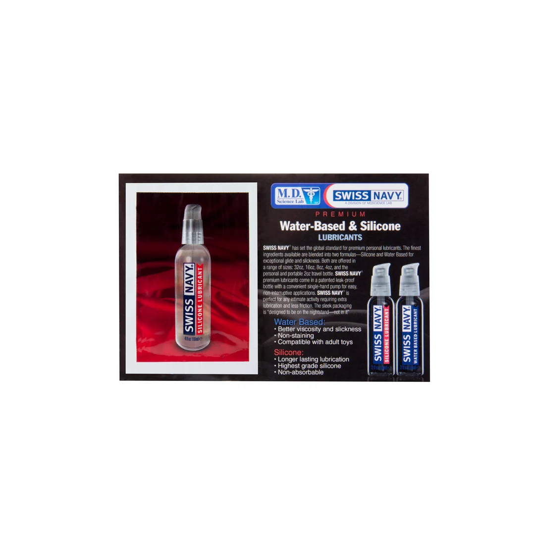 Lubrifiant au silicone, gel premium au silicone avec vitamine E, sans parfum et sans goût, 59 ml, Swiss Navy – Image 2